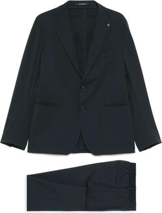 Tagliatore Technisch pak - Heren - Business pakken - Blauw - 3XL - Kostuums