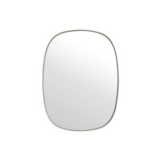 MUUTO Framed Mirror, klein, grau / Klarglas