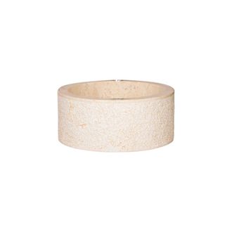 Wanda Collection Lavabo sobre encimera para cuarto de ba&ntilde;o de m&aacute;rmol crema 35