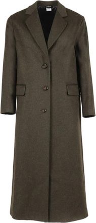 Aspesi three-button wool coat - Green