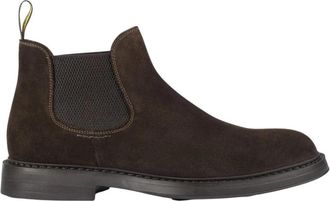 Doucal's Stivaletto in suede - Heren - Chelseaboots - Bruin - 42 1/2 EU - Su&egrave;de - Schoenen