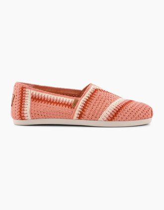 Toms Womens TOMS ALPARGATA CLASSIC Womens Espadrille Shoes Medium Pink - Size: 4