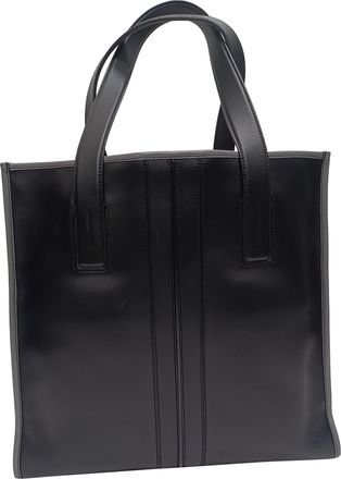 Tod's Tods Slim Script Tote in Black Leather