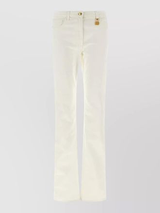 Elisabetta Franchi denim mid-rise straight-leg jeans