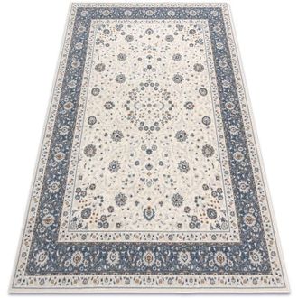 RugsX Rugsx - Carpet Wool nain Frame ornament 7179/51943 beige / navy beige 240x340 cm