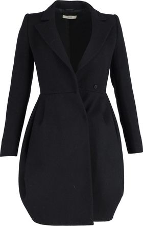 Prada Pre-owned Womens Tailored Coat in Black Wool - Size IT 38 (Womens)