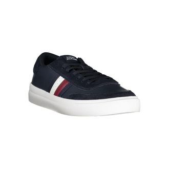 Tommy Hilfiger Leather & Polyurethane Sneaker - Blue