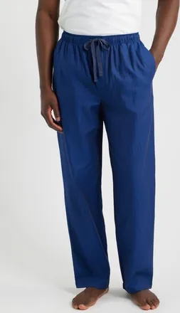 Majestic International Signature Herringbone Cotton Pajama Pants in True Blue at Nordstrom, Size Xx-Large