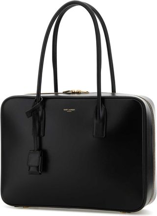 Saint Laurent Womens Sac De Jour Shoulder Bag Black Lamb