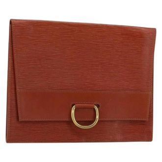 Louis Vuitton Pre-owned Vintage Epi Clutch - Dames - Pre-owned - Bruin - Maat: ONE Size Leer