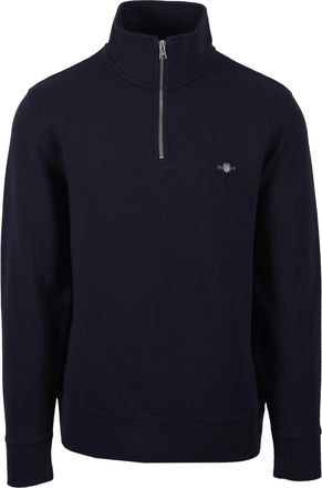 GANT Textuur Half Zip Breiwerkmiddagblauw