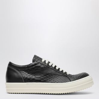 Rick Owens Sneaker Vintage nera in pelle di pitone e agnello