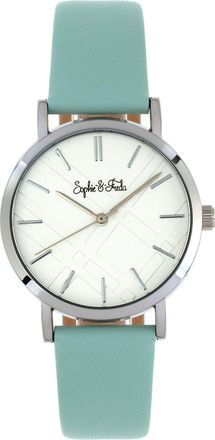 Sophie & Freda Budapest 36 mm Leather Strap Watch