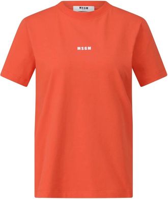 Msgm Mujer, Camisetas, Naranja, Talla: M