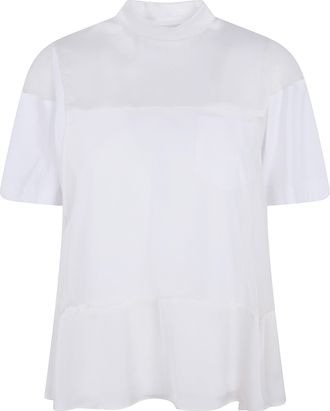 sacai Satin X Cotton Jersey T-Shirt