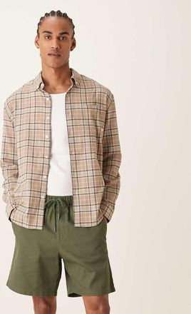 Farah Swinton - Pantaloncini kaki con coulisse-Verde