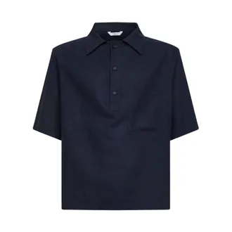 Hev&ograve; Polo Shirts, male, Blue, Size: 2XL Montursi Polo Shirt