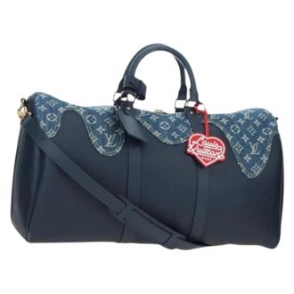 Louis Vuitton Pre-owned Vintage Boston Bag - Dames - Pre-owned - Blauw - Maat: ONE Size