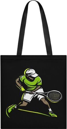 Generic Tennis Star Womens Tote Casual Shopping Bag Lightweight Shoulder Bags Hobos Handbag for Work Travel Daily 35x40cm