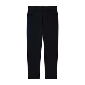 Emporio Armani Heren, Broeken, Zwart, Maat: W31 Leer