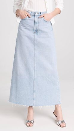 A Gold E Hilla Longline Skirt In Practice