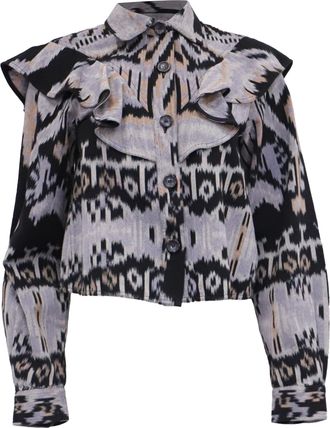 Ulla Johnson Mathilde Blouse in Multicolor Cotton