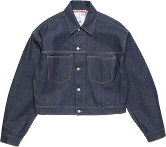 Acne Studios cropped denim jacket - Blue