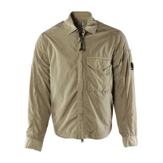 C.P. Company Chrome-R Overshirt - Heren - Zomerjassen - Beige - S - Jassen