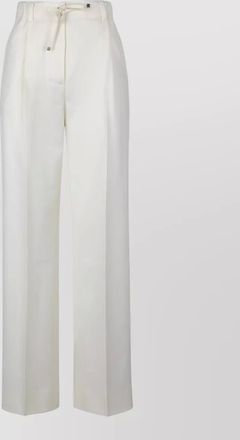 Moncler tailored wool gabardine trousers elastic waist