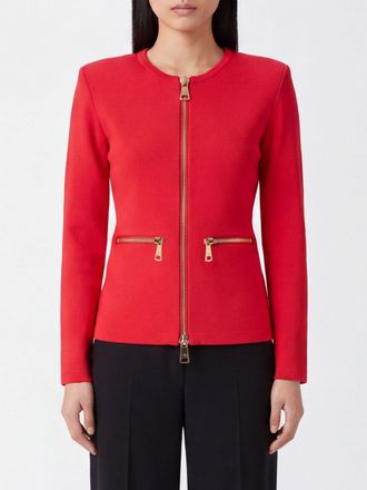 Elisabetta Franchi Cardigan slim fit in viscosa stretch con zip metallica
