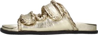 Elena Iachi M52 Mule - Dames - Sandalen - Beige - 37 EU - Leer - Schoenen