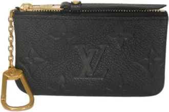 Louis Vuitton Pre-owned Pochette Cle Monogram Empreinte Coin Case - Dames - Vintage Accessoires - Zwart - ONE Size - Leer - Vintage