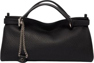 Orciani Virgo Soft Small Handbag - Dames - Handtassen - Zwart - ONE Size - Leer - Tassen