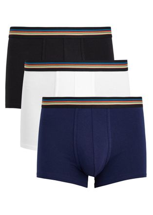 Paul Smith Stretch-cotton Trunks - set of Three - White - S