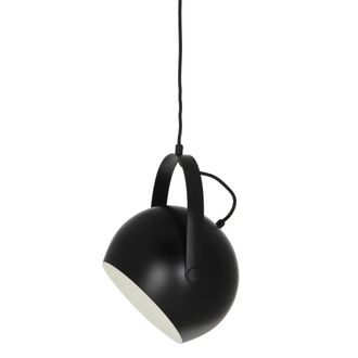 Frandsen Ball Pendelleuchte mit Griff &Oslash; 19 cm, schwarz / weiss
