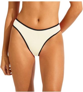 Seafolly Beach Bound High Leg Pant Bikini-Bottom für Damen | orange