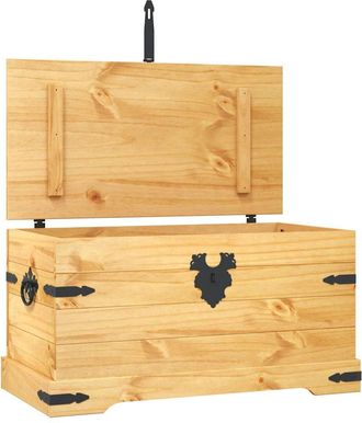 vidaXL Ba&uacute;l De Almacenaje Corona Range De Pino Mexicano 91x49,5x47 Cm Vidaxl