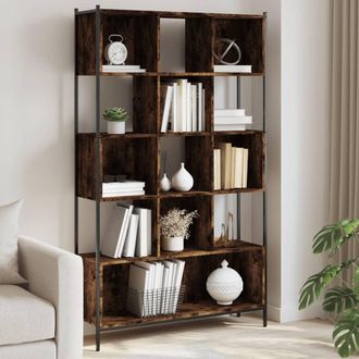 vidaXL Estanter&iacute;a Madera De Ingenier&iacute;a Roble Ahumado 102x28x172 Cm Vidaxl
