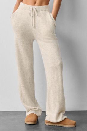 Alo | Wool Cashmere New Class Sweatpant in Oatmeal Heather Beige, Size: Medium