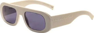Karl Lagerfeld Mens 52mm White Sunglasses