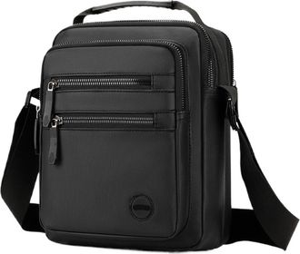 Generic Compatible For Mens Multifunctional Crossbody Bag, Large Capacity, Multiple Pockets, Suitable for Business, Commuting(Black)