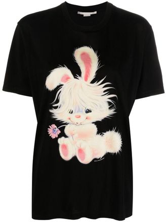 Stella McCartney T-shirt met korte mouwen - Zwart