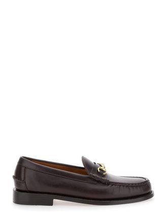 Sebago Joe Modena Bordeaux Pull-On Loafers With Horsebit Detail In Leather Man