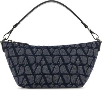 Valentino Garavani Toile Iconographe Handtas - Heren - Handtassen - Blauw - ONE Size - Leer - Tassen