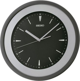 Seiko Reloj De Pared - Seiko - Qxa812s - Pl&aacute;stico Gris - 36 Cm - Cuarzo Japon&eacute;s