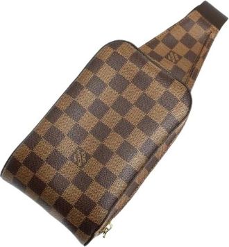 Louis Vuitton Pre-owned Belt Bags, male, Brown, Size: ONE SIZE Pre-owned Geronimos Damier Waist Bag