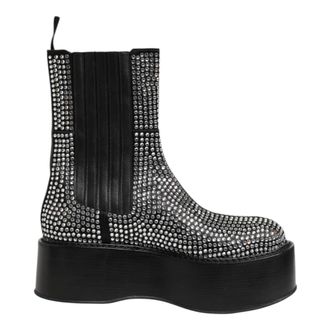 Dolce & Gabbana Chelsea Boots, female, Black, Size: 14 US Short Boots