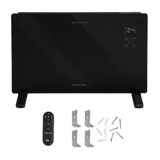 Russell Hobbs Glass Panel Electric Heater 2000W Smart Wi-Fi Enabled RHPANH2006 in Black