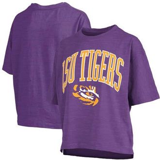Pressbox Womens Pressbox Purple LSU Tigers Nelson Arch Over Logo Waist Length Oversized Slub T-Shirt at Nordstrom, Size X-Large