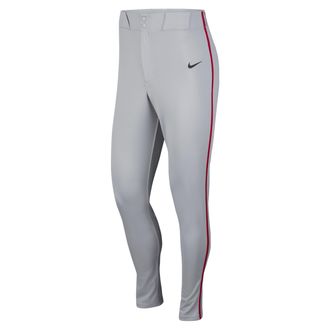 Nike Mens Vapor Select Piped Baseball Pants in Grey | FZ1373-015